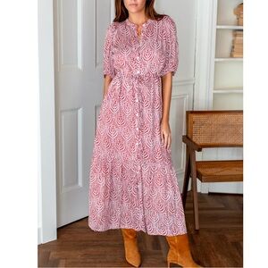 Emerson Fry India Collection Lucy Dress -Currant Medallion size L